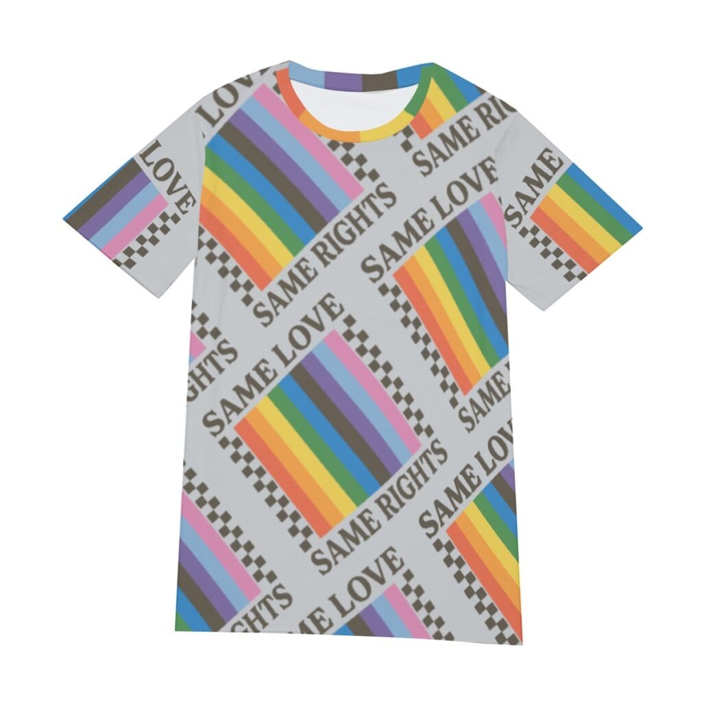 Same Love Same Rights Print Mens O Neck T Shirt