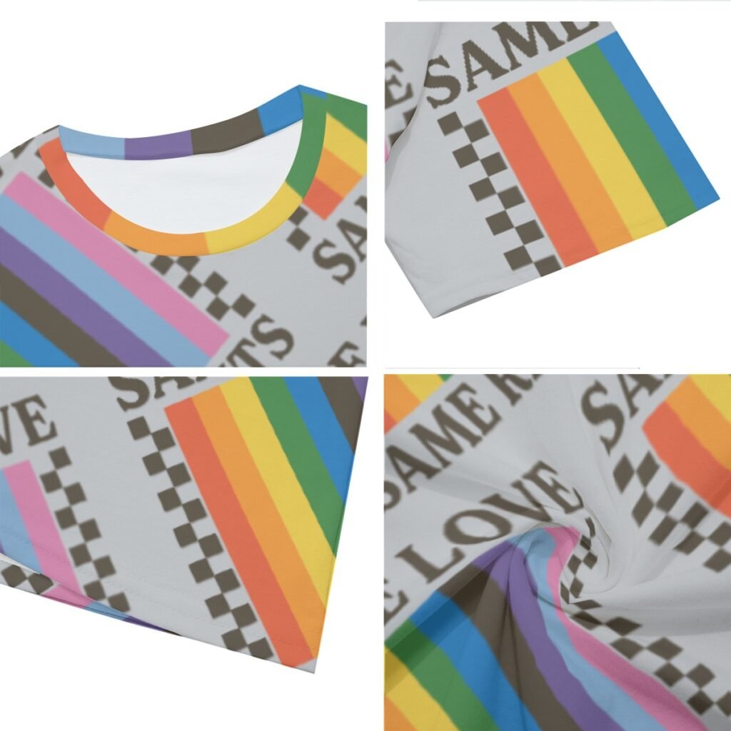 Same Love Same Rights Print Mens O Neck T Shirt