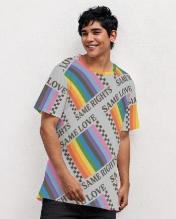 Same Love Same Rights Print Men's O-Neck T-Shirt