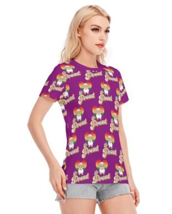 Be Proud Womens Round Neck T Shirt | 190GSM Cotton