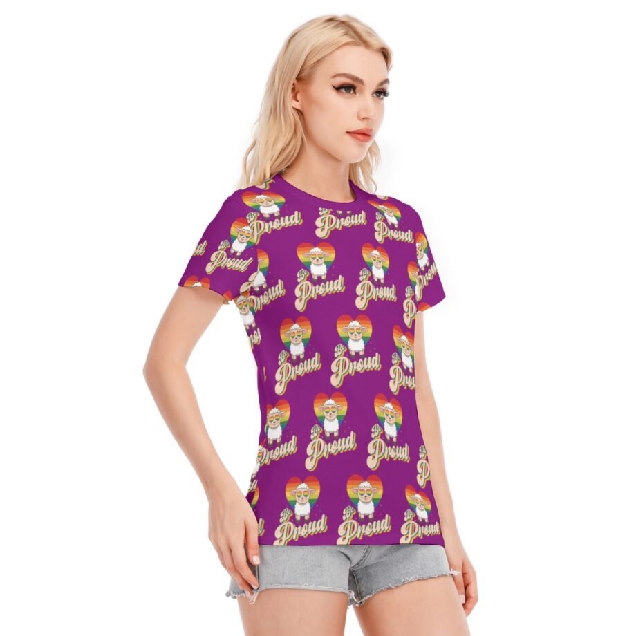 Be Proud Womens Round Neck T Shirt | 190GSM Cotton
