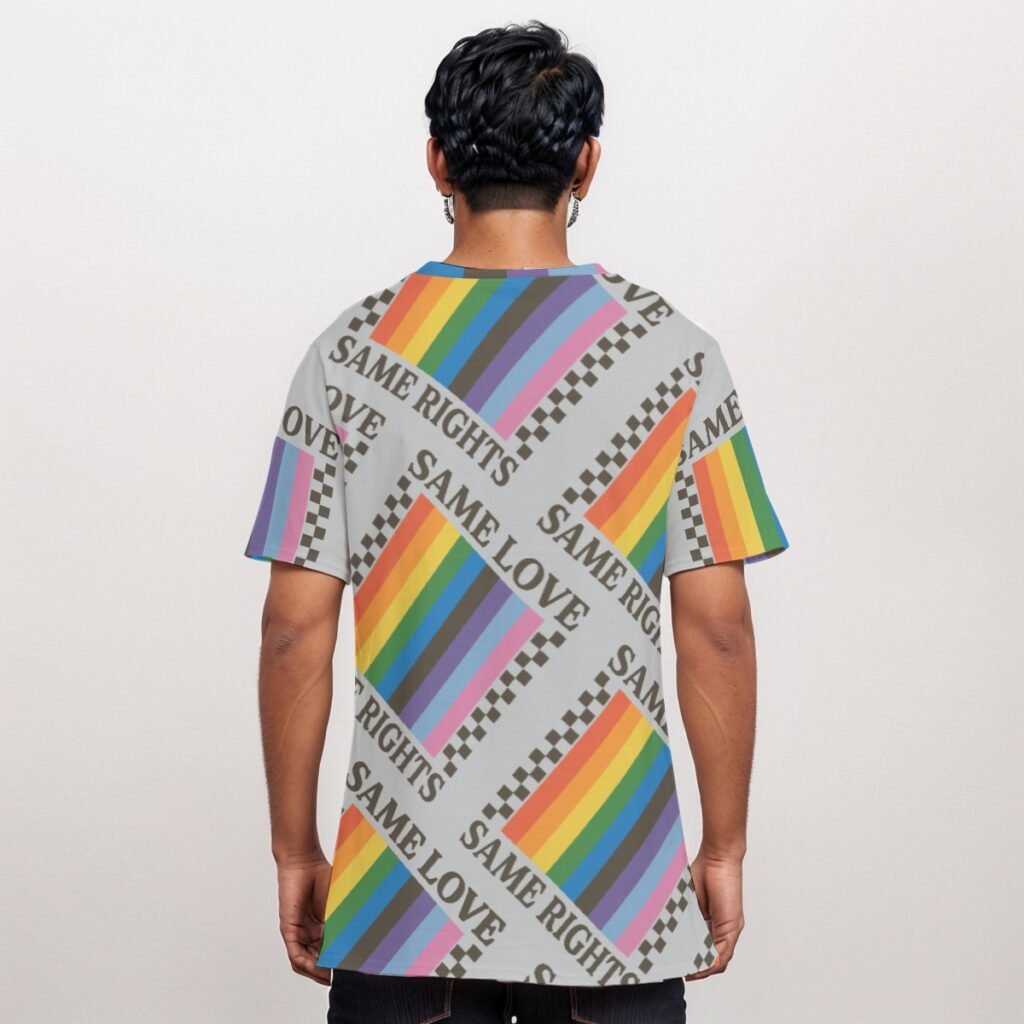 Same Love Same Rights Print Mens O Neck T Shirt