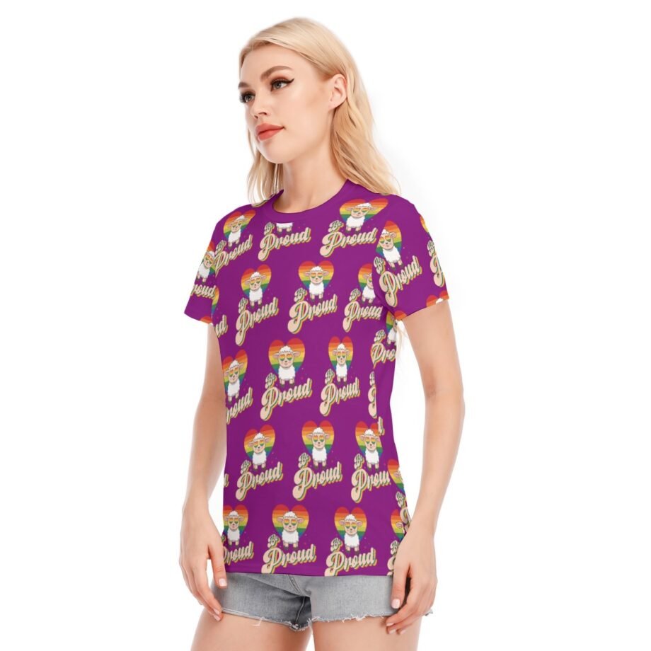 Be Proud Womens Round Neck T Shirt | 190GSM Cotton