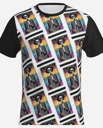 Gay Tarot Print Men's T-Shirt Short Sleeve O Neck